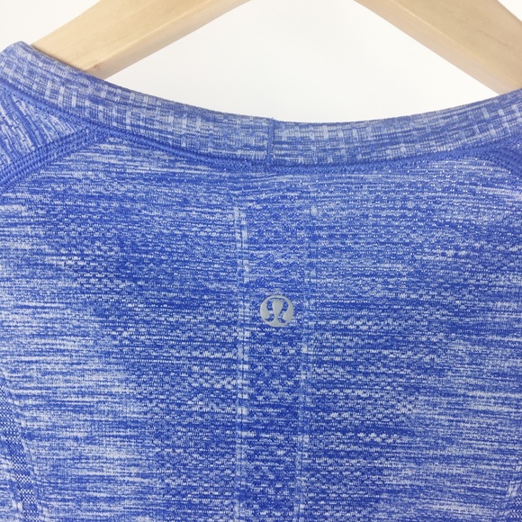 Lululemon Swiftly Tech Shirt Blue Long Slv Thumb 8 - Picture 5 of 8